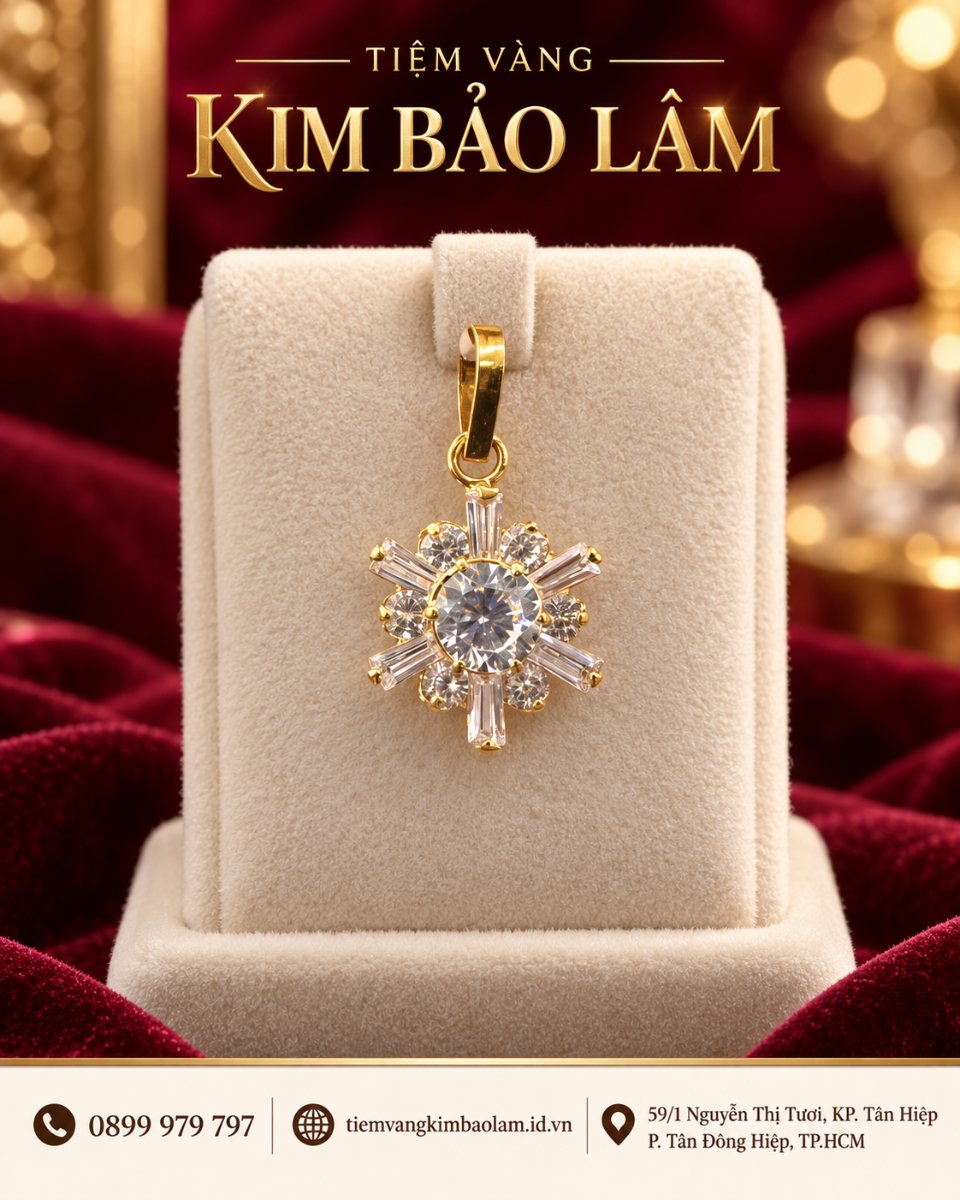 Mặt Dây Hình Sao Tỏa Sáng